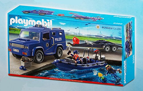 PLAYMOBIL 9396 Bundespolizei - Truck mit Schnellboot von PLAYMOBIL