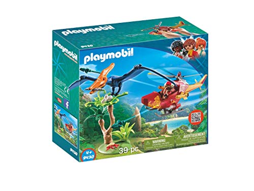 PLAYMOBIL Dinos 9430 Helikopter mit Flugsaurier, Ab 4 Jahren von PLAYMOBIL