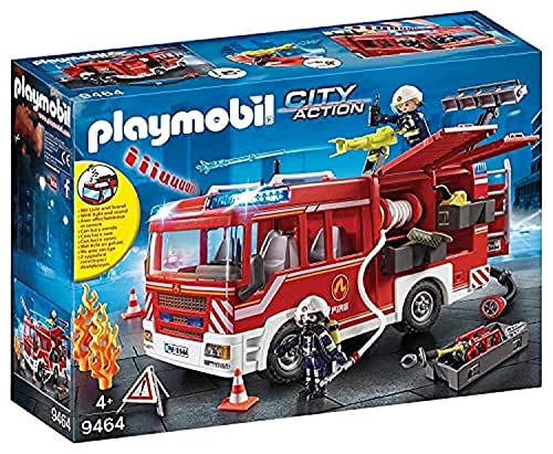 PLAYMOBIL City Action 9464 Feuerwehr-Rüstfahrzeug mit Licht und Sound, Ab 5 Jahren von PLAYMOBIL