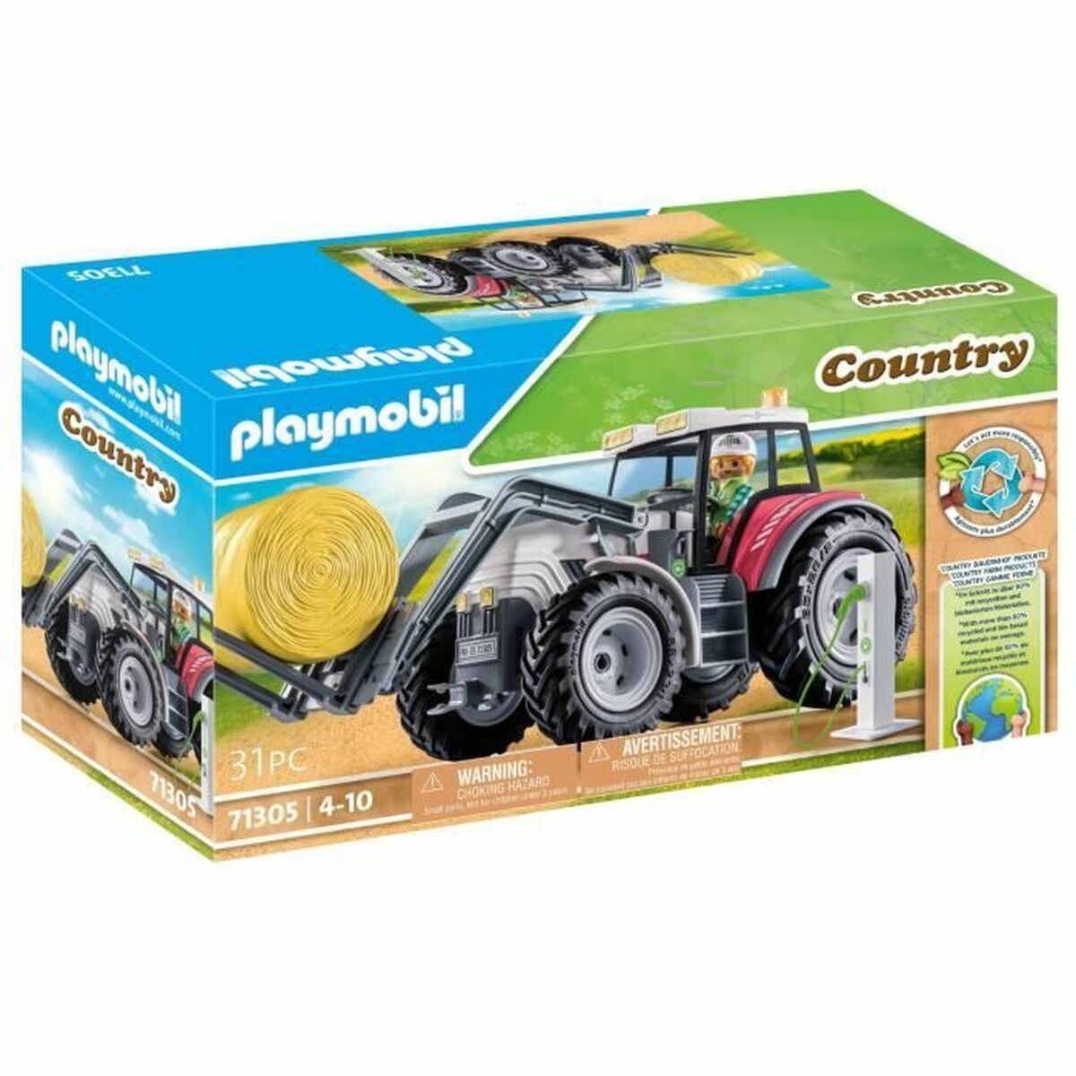 Playset Playmobil Country Tractor von PLAYMOBIL