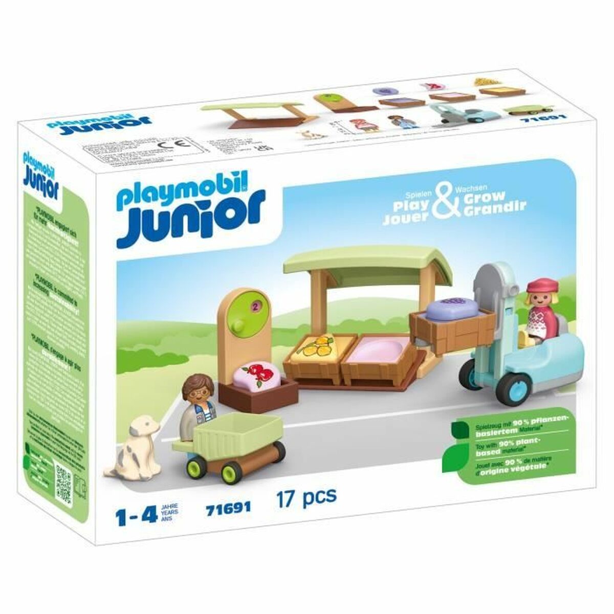 Playset Playmobil Junior 71691 - Organic fruit and vegetable stall 17 Stücke Playset Playmobil Junior 71691 - Organic fruit and vegetable stall 17 Stücke von PLAYMOBIL