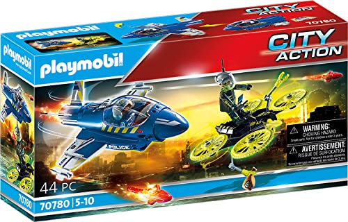 PLAYMOBIL City Action 70780 Polizei-Jet: Drohnen-Verfolgung, Spielzeug für Kinder ab 5 Jahren von PLAYMOBIL