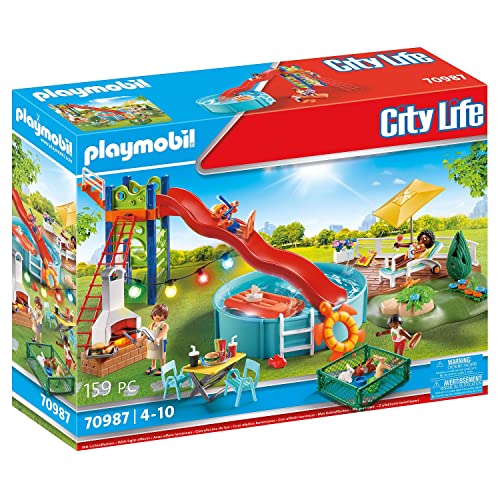 PLAYMOBIL City Life 70987 Poolparty mit Rutsche, Mit Lichteffekt, Spielzeug für Kinder ab 4 Jahren PLAYMOBIL City Life 70987 Poolparty mit Rutsche, Mit Lichteffekt, Spielzeug für Kinder ab 4 Jahren von PLAYMOBIL