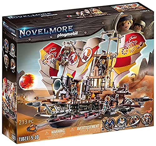 PLAYMOBIL Novelmore 71023 Sal'ahari Sands - Sandsturmbrecher, Fahrbares Schiff, Spielzeug für Kinder ab 5 Jahren von PLAYMOBIL