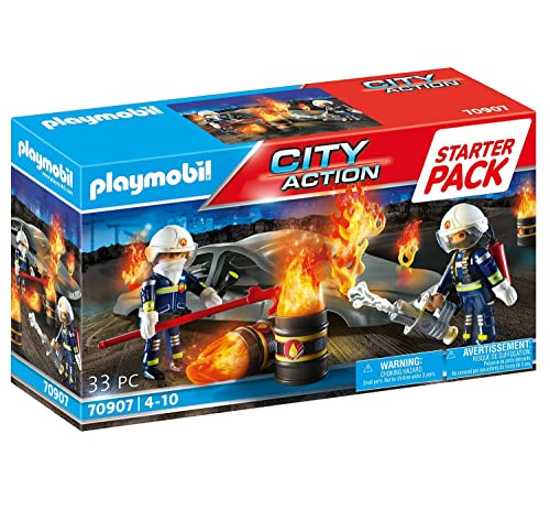 PLAYMOBIL City Action 70907 Starter Pack Feuerwehrübung, Spielzeug für Kinder ab 4 Jahren von PLAYMOBIL