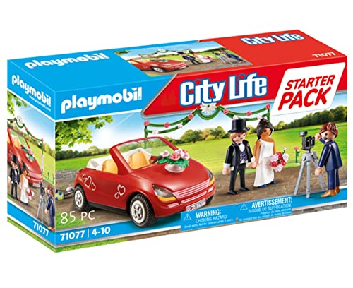 PLAYMOBIL City Life 71077 Starter Pack Hochzeit, Mit Spielzeug-Auto, Erstes Spielzeug für Kinder ab 4 Jahren von PLAYMOBIL