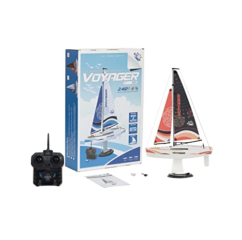 PLAYSTEAM Voyager 280 2.4GHz RC Motor Powered Sailboat in Red - 14" Tall PLAYSTEAM Voyager 280 2.4GHz RC Motor Powered Sailboat in Red - 14" Tall von PLAYSTEAM