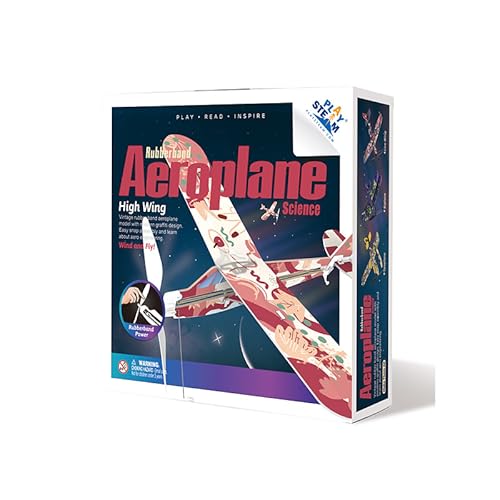 PLAYSTEM Rubber Band Aeroplane High Wing STEM Kit von PLAYSTEAM
