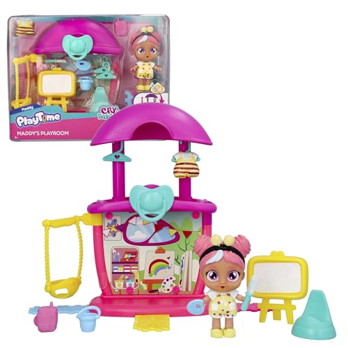 Cry Babies Playtime Day Care Maddy's Playroom, erweiterbares Mini-Spielset mit 14+ Accessoires, Maddy Puppenhaus-Puppe, weint echte Tränen, für Kinder von 4 bis 6 Jahren Cry Babies Playtime Day Care Maddy's Playroom, erweiterbares Mini-Spielset mit 14+ Accessoires, Maddy Puppenhaus-Puppe, weint echte Tränen, für Kinder von 4 bis 6 Jahren von PLAYTIME CRY BABIES