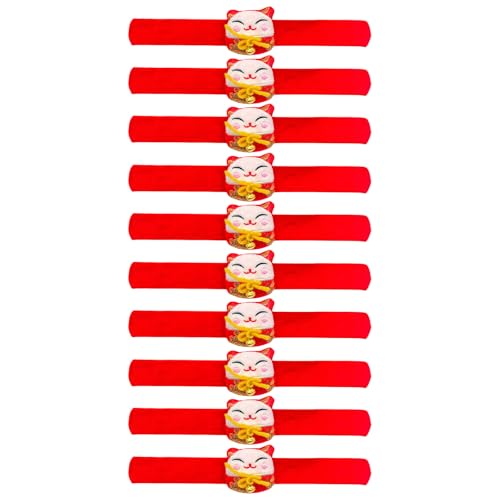 10 Stück Silvester Slap Armbänder Plüsch Tier Puppen Armbänder Handgemachte Handgelenk Dekorationen für Partys und Event von PLCPDM