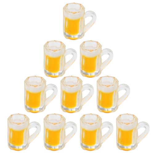 10 Stück Simulation Bierflasche kleine Probiergläser Ohrringe Schlüsselanhänger Anhänger Moderne Zimmer Tischdekorationen von PLCPDM