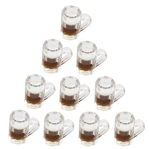 10 Stück Simulation Bierflasche kleine Probiergläser Ohrringe Schlüsselanhänger Anhänger Moderne Zimmer Tischdekorationen von PLCPDM