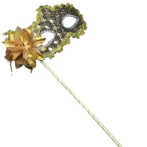 Federierte Maskerade Maske Mit Stickblumendekoration Maskerade Maske Halbgesichtsmaske Für Frauen Halloween Cosplay Proms von PLCPDM