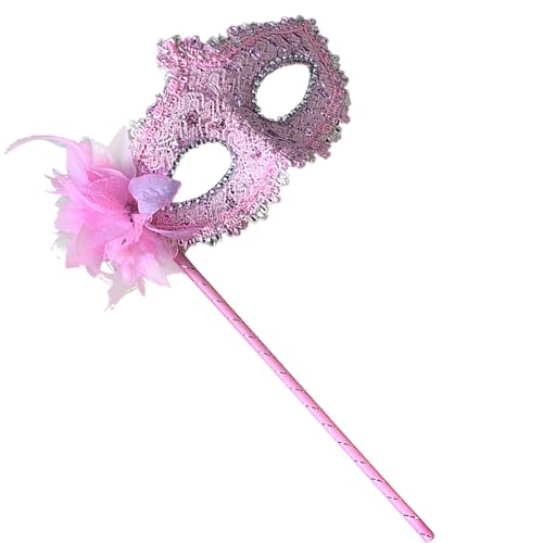 Federierte Maskerade Maske Mit Stickblumendekoration Maskerade Maske Halbgesichtsmaske Für Frauen Halloween Cosplay Proms von PLCPDM