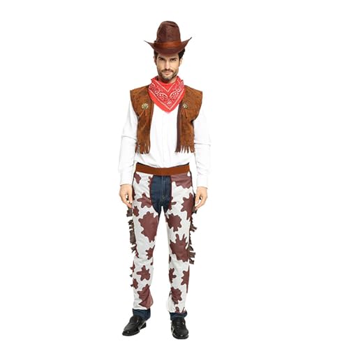 Halloween Cow Boy/Cowgirl Kostüme Cosplay Dress Up Partys Bühnenaufführungen Western Cow Boy/Cowgirl Outfits Geschenke Halloween Cow Boy/Cowgirl Kostüme Cosplay Dress Up Partys Bühnenaufführungen Western Cow Boy/Cowgirl Outfits Geschenke von PLCPDM