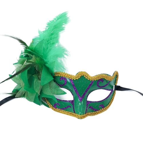 Maskerade Maske Halbgesichtsmaske Maskerade Gefiederte Maske Halloween Brillen Für Frauen Hochzeit Masquerade Party von PLCPDM