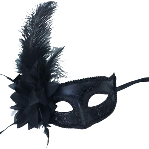 Maskerade Maske Halbgesichtsmaske Maskerade Gefiederte Maske Halloween Brillen Für Frauen Hochzeit Masquerade Party Maskerade Maske Halbgesichtsmaske Maskerade Gefiederte Maske Halloween Brillen Für Frauen Hochzeit Masquerade Party von PLCPDM
