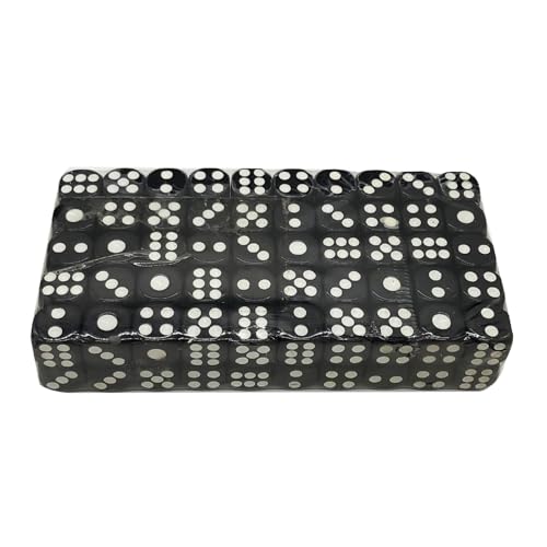 PLCPDM 100pcs Acrylic 6 Seitige Runde Ecke Mehrseitige Tischspiel Dices Math Counting Teaching Tool Mahjong Accessoires von PLCPDM