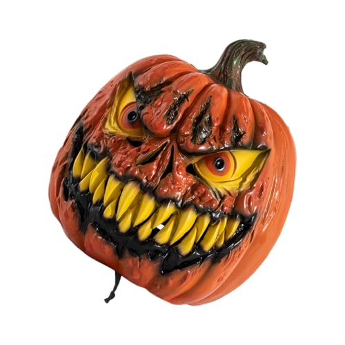 PLCPDM Beängstigende Kopfbedeckung Halloween Kürbismaske Vollkopf Kürbismaske Für Frauen Mann Cosplay Halloween Dekoration Maske PLCPDM Beängstigende Kopfbedeckung Halloween Kürbismaske Vollkopf Kürbismaske Für Frauen Mann Cosplay Halloween Dekoration Maske von PLCPDM