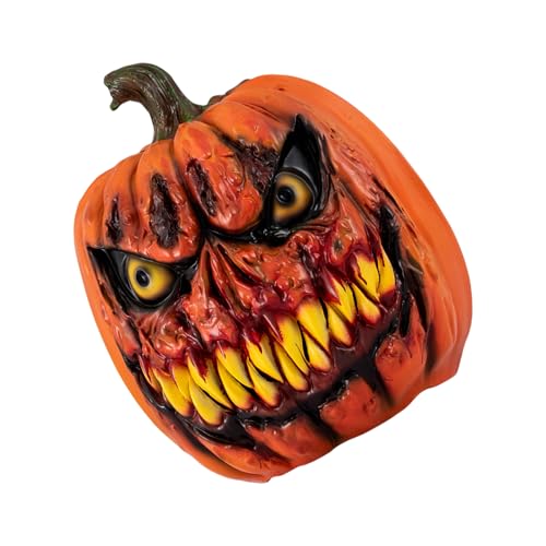 PLCPDM Beängstigende Kopfbedeckung Halloween Kürbismaske Vollkopf Kürbismaske Für Frauen Mann Cosplay Halloween Dekoration Maske PLCPDM Beängstigende Kopfbedeckung Halloween Kürbismaske Vollkopf Kürbismaske Für Frauen Mann Cosplay Halloween Dekoration Maske von PLCPDM