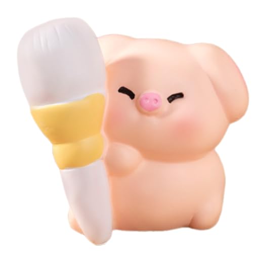 PLCPDM Cartoon Beauty Make-up Piggy Miniatur Tier Figuren für Innendekoration Home Office oder Auto Armaturenbrett Ornament PLCPDM Cartoon Beauty Make-up Piggy Miniatur Tier Figuren für Innendekoration Home Office oder Auto Armaturenbrett Ornament von PLCPDM