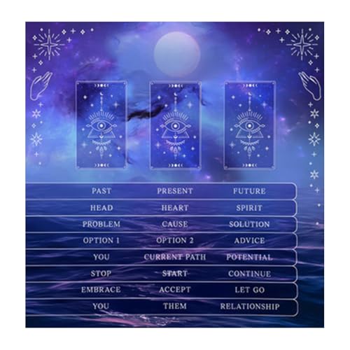 PLCPDM Divinations Karten Tischtuch Wandteppich Astrologys Hexerei von PLCPDM