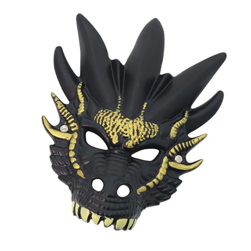 PLCPDM Dragon Head Full Face Maske Halloween Dragon Cosplay Maske Maskerade Dekorationsmaske Für Männer Frauen Erwachsener Cosplay von PLCPDM