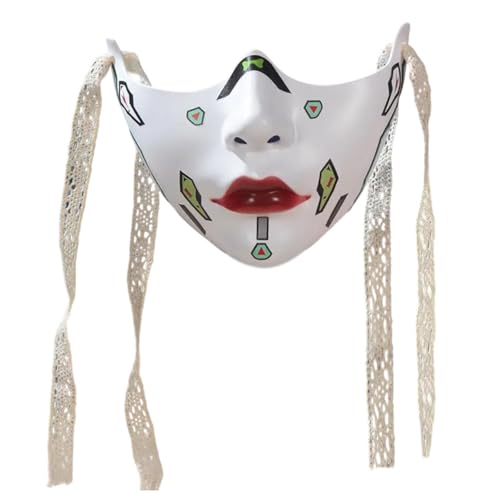 PLCPDM Erwachsene Mechanische Halbgesichtsmaske Maskerade Maske Party Maske Cosplay Maske Ästhetikmaske Für Halloween Weihnachtsfeier von PLCPDM