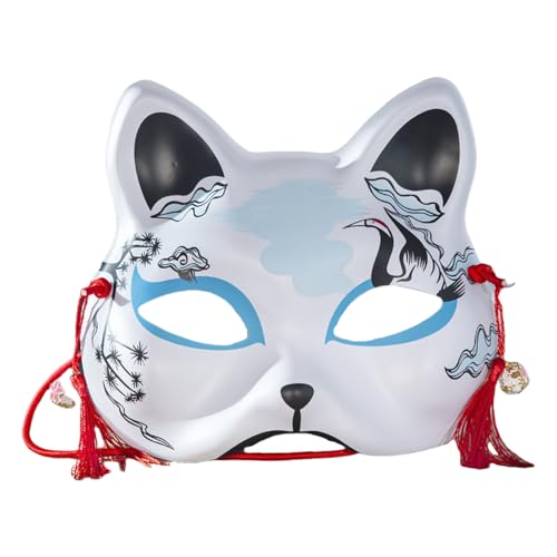 PLCPDM Handbemalte Füchse Halloween Tier Maskerade Dekoration Halloween Kostüm Zubehör für Männer Frauen von PLCPDM