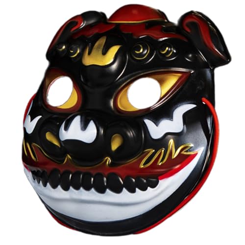 PLCPDM Handgemalte Maske Für Männer Frauen Maskerade Dekorationsmaske Traditionelle Chinesische Festival Tempelmaske Für Frauen Männer Männer PLCPDM Handgemalte Maske Für Männer Frauen Maskerade Dekorationsmaske Traditionelle Chinesische Festival Tempelmaske Für Frauen Männer Männer von PLCPDM