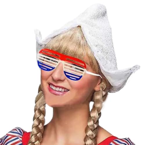 PLCPDM Holland-Hut mit Shutter, Brille, niederländisches Kostüm-Accessoire für Damen, Halloween, kulturelle Veranstaltungen, Themenpartys PLCPDM Holland-Hut mit Shutter, Brille, niederländisches Kostüm-Accessoire für Damen, Halloween, kulturelle Veranstaltungen, Themenpartys von PLCPDM