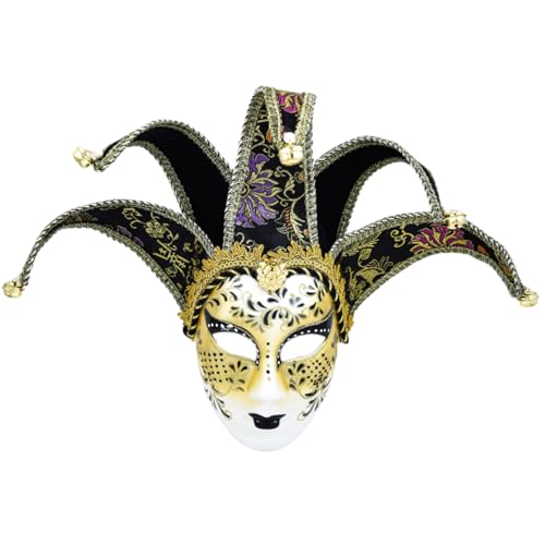 PLCPDM Karnevalskostüm für Damen, Maskerade, Narren, Venezianer, Komödie, Karneval, Halloween-Kostüm PLCPDM Karnevalskostüm für Damen, Maskerade, Narren, Venezianer, Komödie, Karneval, Halloween-Kostüm von PLCPDM