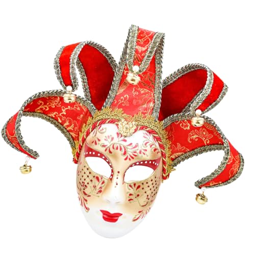 PLCPDM Karnevalskostüm für Damen, Maskerade, Narren, Venezianer, Komödie, Karneval, Halloween-Kostüm PLCPDM Karnevalskostüm für Damen, Maskerade, Narren, Venezianer, Komödie, Karneval, Halloween-Kostüm von PLCPDM