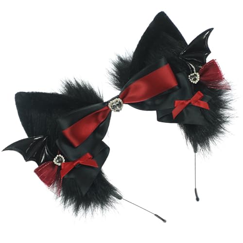 PLCPDM Katzenschwanz, schöne Katzenohren, Haarband, Plüsch, Wolfsschwanz, Halloween-Party, Kostüm, Zubehör für Erwachsene, Damen, Herren PLCPDM Katzenschwanz, schöne Katzenohren, Haarband, Plüsch, Wolfsschwanz, Halloween-Party, Kostüm, Zubehör für Erwachsene, Damen, Herren von PLCPDM