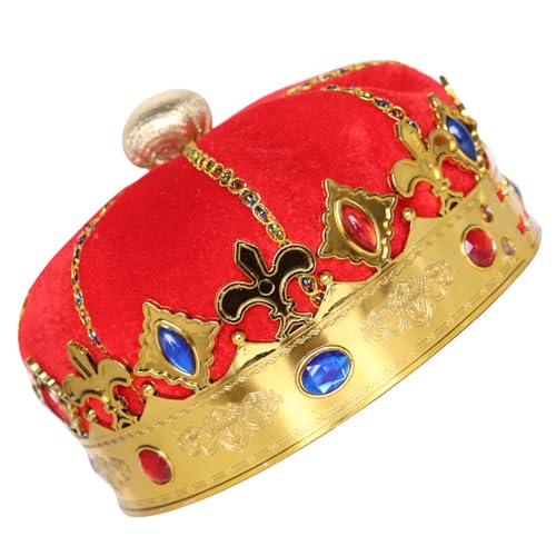 PLCPDM King Crowns Royal King Crowns Party König Königin Kronen Geburtstag Kronen Halloween Kopfbedeckung Kostümzubehör von PLCPDM