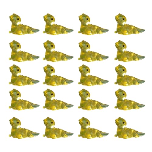 PLCPDM Kleine Harz-Eidechsen-Figuren, Lacertilian-Figuren, leuchtet im Dunkeln, Tier-Miniaturen für Landschaft, 20 Stück PLCPDM Kleine Harz-Eidechsen-Figuren, Lacertilian-Figuren, leuchtet im Dunkeln, Tier-Miniaturen für Landschaft, 20 Stück von PLCPDM