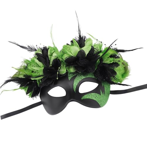 PLCPDM Maskerade Augenmaske Maskerade Gefiederte Maske Halloween Eyewears Accessoire Für Frauen Hochzeit Masquerade Halloween von PLCPDM