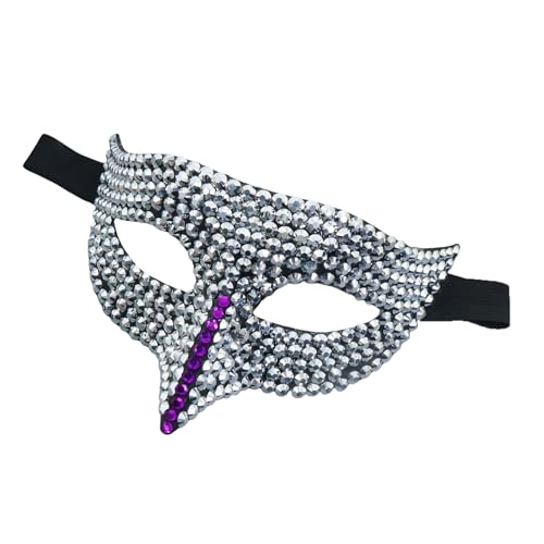 PLCPDM Maskerade Strass Auge Halloween Cosplay halbes Gesicht für Männer Frauen Maskerade Halloween Cosplay von PLCPDM