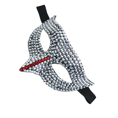 PLCPDM Maskerade Strass Auge Halloween Cosplay halbes Gesicht für Männer Frauen Maskerade Halloween Cosplay von PLCPDM