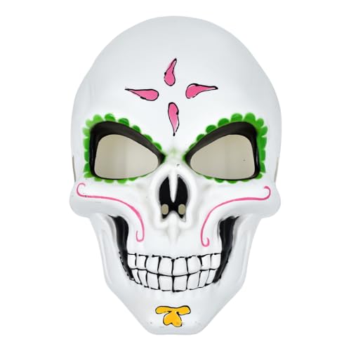 PLCPDM Mexikaner Der Deads Maske Zuckerschädel Mexikaner Designmaske Maskerade Party Maske Halloween Cosplay Kostüme PLCPDM Mexikaner Der Deads Maske Zuckerschädel Mexikaner Designmaske Maskerade Party Maske Halloween Cosplay Kostüme von PLCPDM