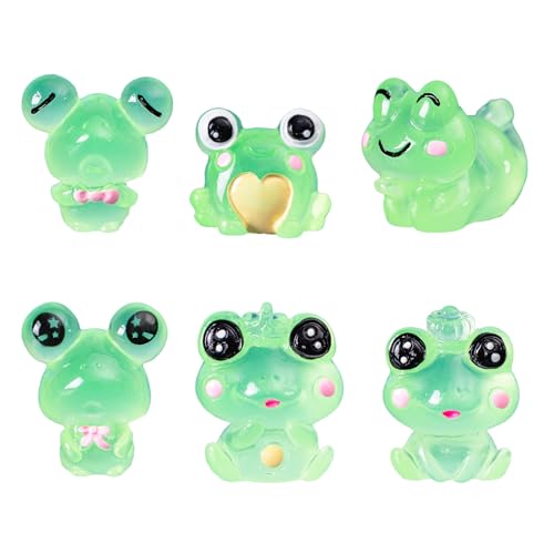 PLCPDM Set mit 6 schönen Tierskulpturen, Frösche, Figuren, Ornament für Kinder und Cartoon-Liebhaber, Heimdekoration PLCPDM Set mit 6 schönen Tierskulpturen, Frösche, Figuren, Ornament für Kinder und Cartoon-Liebhaber, Heimdekoration von PLCPDM