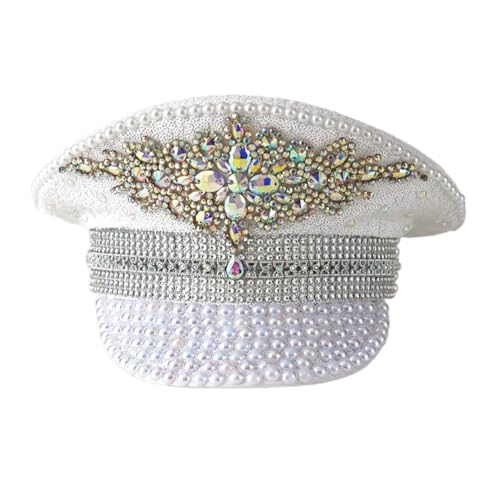 PLCPDM Sparkling Captain Heavy Crystal Pailletten Für Junggesellenparty Party Captain Braut Für Schauspieler Schauspielerin PLCPDM Sparkling Captain Heavy Crystal Pailletten Für Junggesellenparty Party Captain Braut Für Schauspieler Schauspielerin von PLCPDM