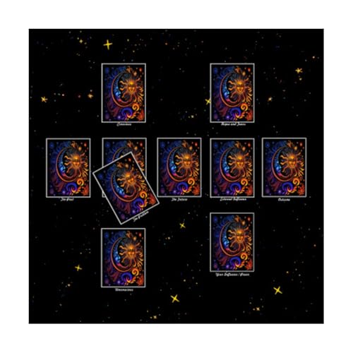 PLCPDM Tarots Tischdecke Lesekarte Astrologys Altäre Stoff Göttisch Karten Tisch Wandteppich Hexereien Lieferungen von PLCPDM