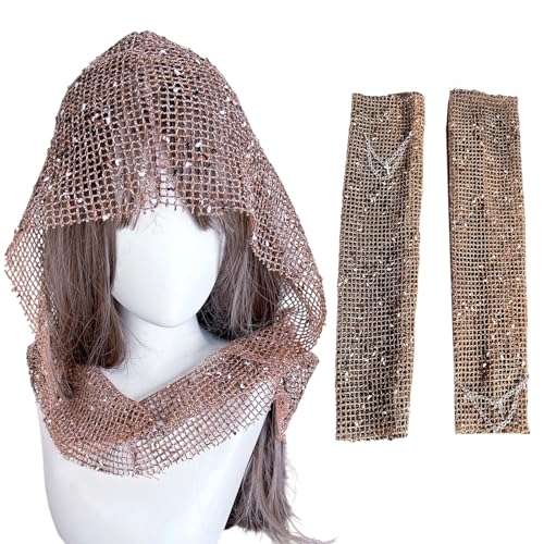 PLCPDM Vielseitiger Netzhut, Cosplay, Event, Hut, funkelnd, breiter Kopf, Schals, dramatisch, stilvoll, Party-Accessoire, stilvolles Party-Accessoire von PLCPDM