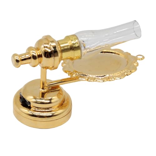 Retro 1/12 Dollhouses Wandlampe LED Miniaturtischlampen Für Dollhouses Home Dekoration Schlafzimmer Displayzubehör Miniatur LED Lampe von PLCPDM