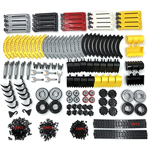 PLEX Technik Ersatzteile Set, 489 Stück Technic Teile Set, Technik Bausteine Einzelteile Kompatibel mit Lego Ersatzteile von PLEX