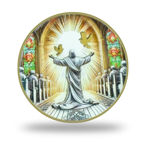 Christliche Münze - Trust in God Psalm 56:3 Motivierende Herausforderung Münze mit Jesus und Vogel Design - Inspirierendes Zeichen für Gläubige Christliche Münze - Trust in God Psalm 56:3 Motivierende Herausforderung Münze mit Jesus und Vogel Design - Inspirierendes Zeichen für Gläubige von PLG