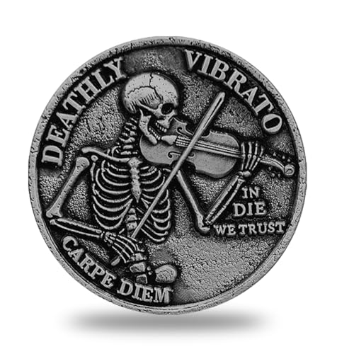 PLG Memento Mori Sensenmann & Skelett Violinist Herausforderungsmünze PLG Memento Mori Sensenmann & Skelett Violinist Herausforderungsmünze von PLG