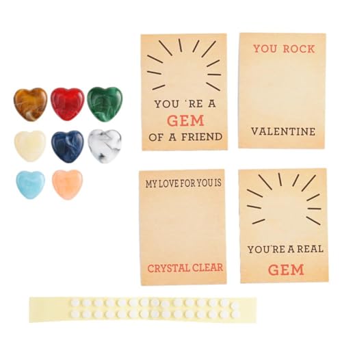 24 Stück herzförmige Kristall-Valentinstagskarten – Valentinstagsgeschenke für Jungen, Klassenzimmer, Mädchen in der Schule, Vorschule und von PLGEBR