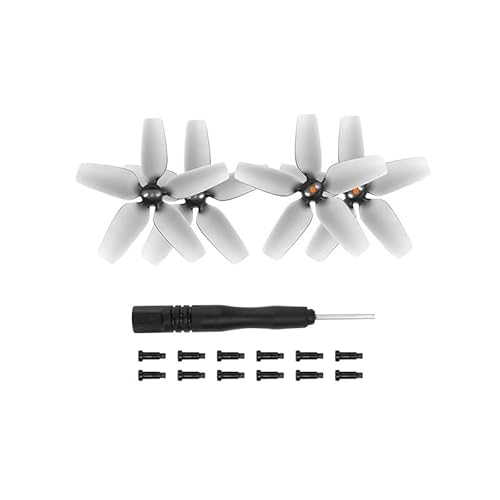 PLKJIGJS 4 Stück Propeller Dreiblatt-Requisiten Ersatzteile for D-ji Avata Drohnenzubehör (Size : Gray) von PLKJIGJS